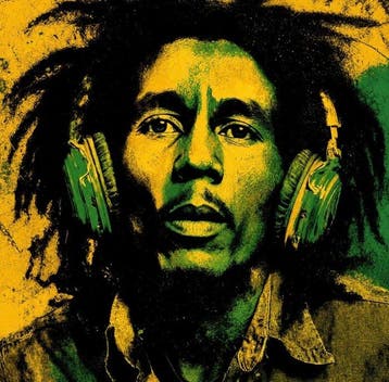 ERIC BRUMETTE - DJ BOB MARLEY SAVED MY LIFE - Toile L -, Antiek en Kunst