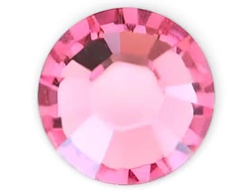 10 x Swarovski flatback similisteentje SS16 4 mm – pink, Ophalen of Verzenden, Nieuw, Kraal