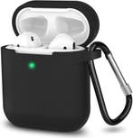 Silicone Case - Apple Airpods 2019  - Zwart (Hoesjes), Verzenden, Nieuw