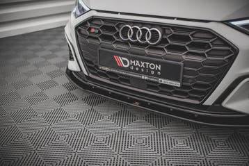 Voorspoiler Audi S3 / A3 S-Line 8Y Glanzend zwart V.1, Ophalen of Verzenden, Nieuw