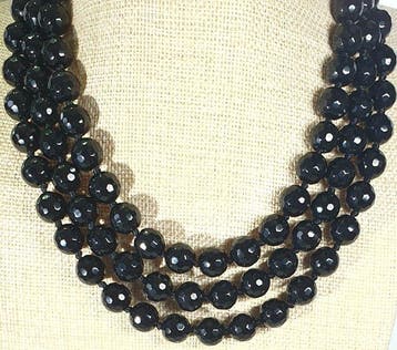Gefacet onyx uit Brazilië - Kracht, Bescherming en Aarding -