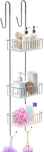 Hangend Douche Mandje 304 RVS | 40% Korting, Huis en Inrichting, Ophalen of Verzenden, Zo goed als nieuw, Grijs, Overige typen