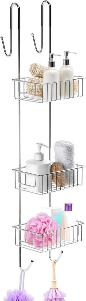 Hangend Douche Mandje 304 RVS | 40% Korting, Huis en Inrichting, Badkamer | Badtextiel en Accessoires, Grijs, Zo goed als nieuw