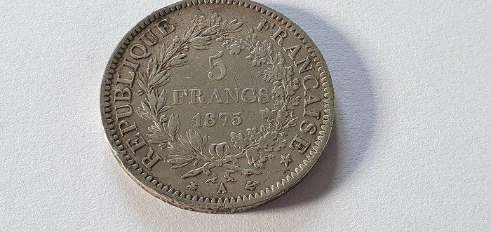 Frankrijk. 5 Francs 1875-A Hercule (Zonder minimumprijs), Postzegels en Munten, Munten | Europa | Niet-Euromunten