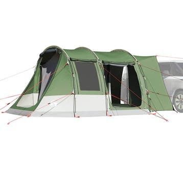 vidaXL Autotent 2-persoons waterdicht groen, Verzenden, Nieuw, Tot en met 2