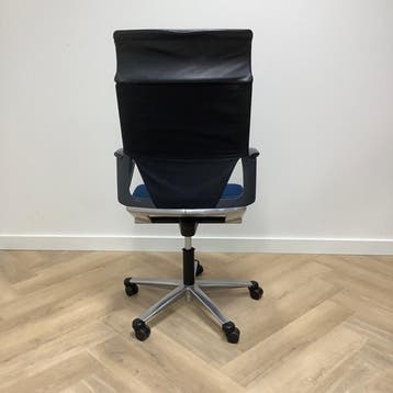 Wilkhahn Modus Ergo- bureaustoel, zwart - blauw, Huis en Inrichting, Ophalen of Verzenden, Ergonomisch, Gebruikt, Bureaustoel