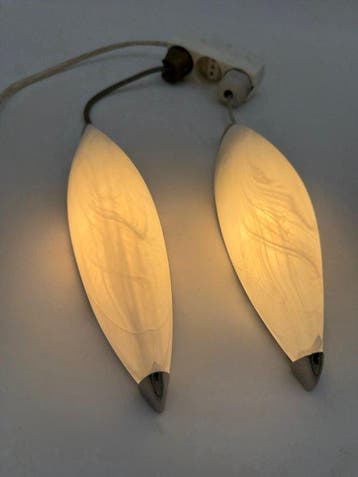 Troost Verlichting - Wandlamp - Glas, Metaal, Chroom - Twee