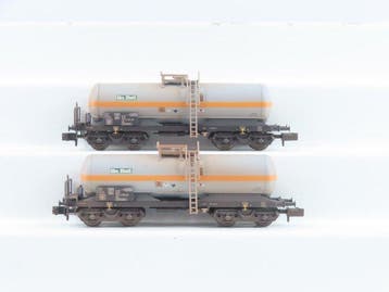Minitrix N - 15581 - Modeltrein goederenwagon (2) - 2x, Nieuw