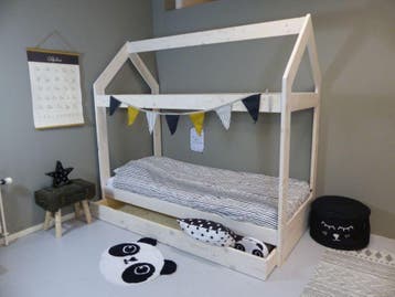 Rockwood® Montessori Huisjesbed Bedhuisje Lief White, Kinderen en Baby's, Ophalen of Verzenden, Nieuw