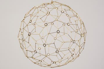 Rietveld Hanglampen - Goud - Metaal, Verzenden, Nieuw