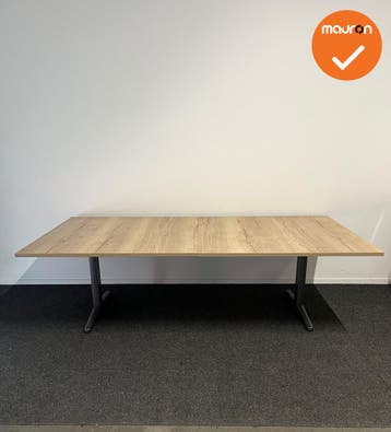 Ahrend Vergadertafel - Rechthoekig - 240x120cm - Halifax Nat, Vergader- of Presentatieruimte, Ophalen of Verzenden, Gebruikt, Tafel