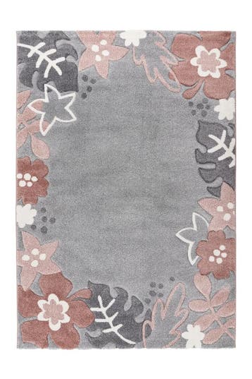 Kindervloerkleed | Happy | Bloemen | Multikleur | 160x230 cm, Verzenden, Nieuw