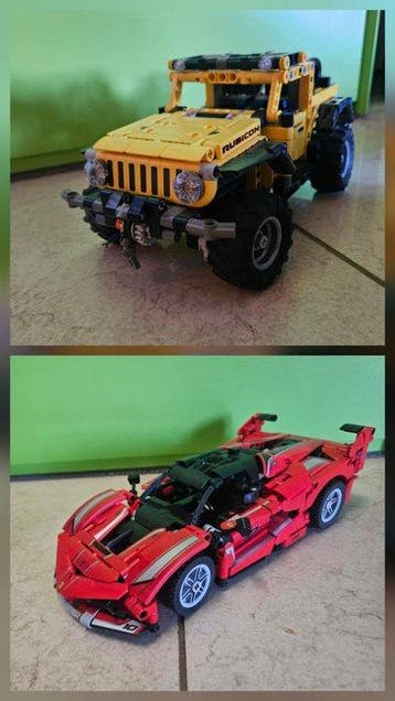 Lego Set - Technic - Ferrari FXX K 42212 - Jeep Rubicon, Nieuw