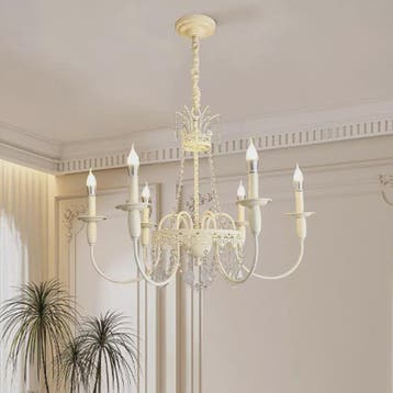 Moderne Kristallen Kroonluchter met 6 Lichtpunten - Stijlvol, Verzenden, Nieuw