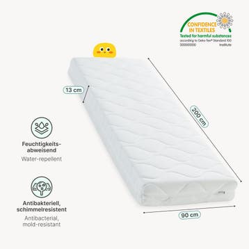 Kinder matras - koudschuimmatras 90x200x14cm, Verzenden, Nieuw