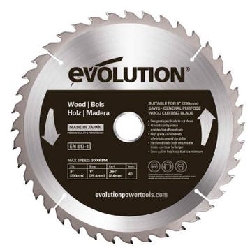 Zaagblad Evolution 230mm voor hout | GW230TCT-40, Verzenden, Nieuw
