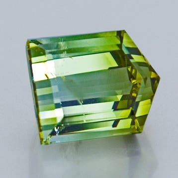 1 pcs Geel, Groen, Tweekleurig Toermalijn - 13.46 ct -, Nieuw