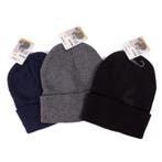 Benson Warme beanie muts - gebreid acryl - grijs - one size, Ophalen of Verzenden, Nieuw