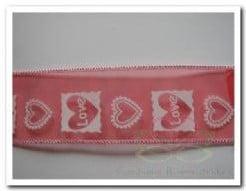 Lint met draad Love Rood per meter, Ophalen of Verzenden, Nieuw