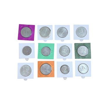 Portugal. 5 + 10 + 20 + 50 Escudos 1960-1972 (12 moedas)