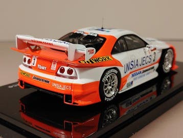 Ebbro 1:43 - Model raceauto - Nissan Skyline #3 Unisia Jecs, Nieuw
