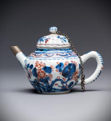 GEEN RESERVE - ANTIEKE CHINESE VERGULD IMARI RIBBELTHEEPOT, Antiek en Kunst