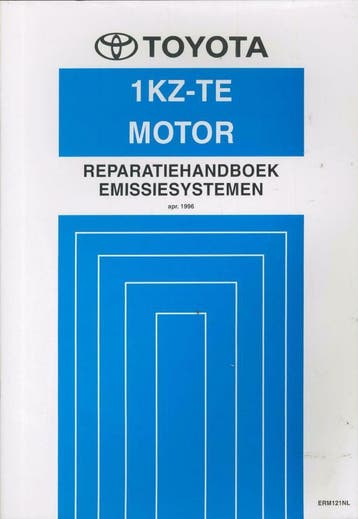 1996 Toyota Landcruiser motor 1KZ-TE handboek emissiesysteem, Auto diversen, Verzenden