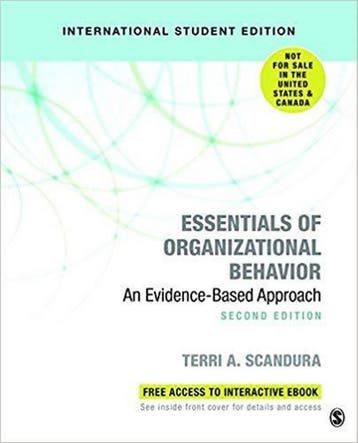 Essentials of Organizational Behavior (International Student, Verzenden, Zo goed als nieuw, Scandura