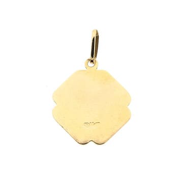 Gouden hanger van het wapen van Saoedi-Arabië, Ophalen of Verzenden, Gebruikt, Goud, Overige merken