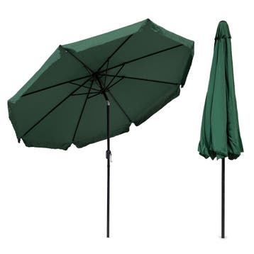 Parasol 300cm Groen | Retourdeal 53% Korting, Tuin en Terras, Parasols, Gebruikt, Kantelbaar, Ophalen of Verzenden, Stokparasol