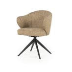 Stoel Connor - Mosterd Donna - 96343 - eetkamerstoelen, Nieuw, Stof