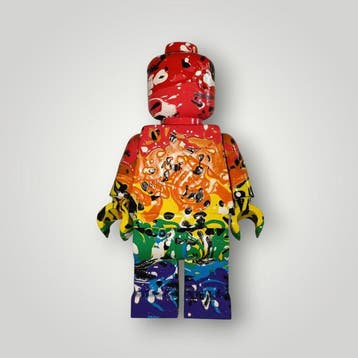 RED - sculptuur, Lego Black color - 21 cm - Hars - 2025, Nieuw