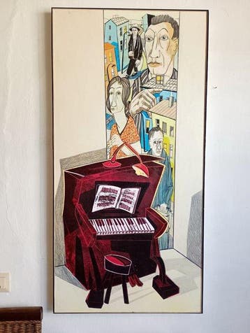 Peter Krusche - Klavier -Stunde, Antiek en Kunst