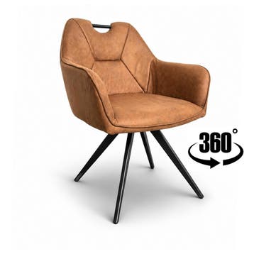 Eetkamerstoel Indiana Misty Cognac, Huis en Inrichting, Stoelen, Ophalen of Verzenden, Nieuw