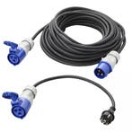 ProPlus CEE Set – Verlengkabel 20m + Verloopkabel 40cm –, Ophalen of Verzenden, Nieuw