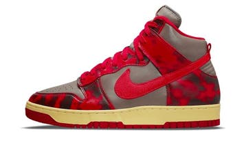 Nike Dunk High 1985 Acid Wash Red, Nieuw