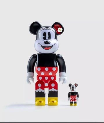 Medicom Toy - 400% & 100% Bearbrick Set - Minnie Mouse