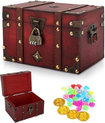 Boekensafe met cijferslot | Retro Hout | Retourdeal 28% K..., Huis en Inrichting, Brandblussers en Brandkasten, Ophalen of Verzenden