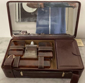 Kaptafelset - Kalfsleer - Make-up-tas