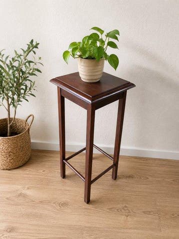 Bijzettafel - plantentafel - Hout, Antiek en Kunst, Curiosa en Brocante