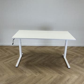 Ahrend slingerbureau 160x80 cm,  wit - Gratis Bezorging, Ophalen of Verzenden, Gebruikt