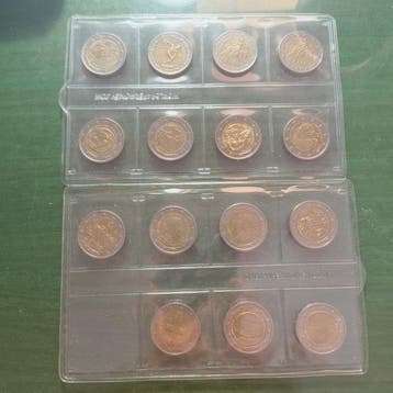 Cyprus, Griekenland. 2 Euro 2002/2024 (15 coins) (Zonder