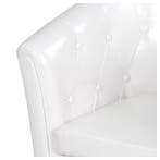 Fauteuil met armleuning - Relaxstoel - Met Hocker - Wit - MI, Huis en Inrichting, Verzenden, Zo goed als nieuw