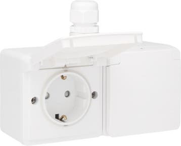 Niko New Hydro Wandcontactdoos (WCD-schakelmateriaal) -, Verzenden, Nieuw, Overige typen