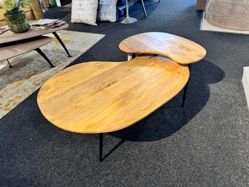 ***Sale*** Salontafel Set Verona Smooth Naturel Mango, Verzenden, Nieuw