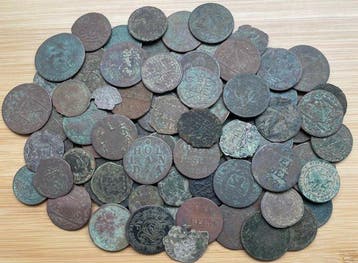 Nederland, Provinciaal. Lot van ruim 125 stuks bodemvondst
