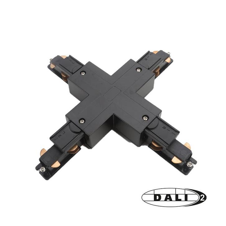 DALI 3-FASE RAIL | X-VORM CONNECTOR | ZWART, Huis en Inrichting, Lampen | Overige