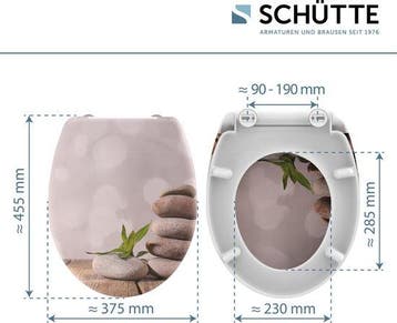 SCHÜTTE WC-Bril 82380 STONE PYRAMID - Duroplast - Soft, Verzenden, Nieuw