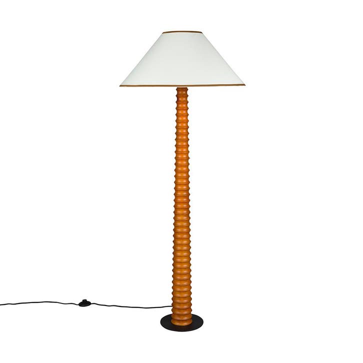 *WOONWINKEL* Dutchbone Horace Klassieke Vloerlamp Beige Kap, Huis en Inrichting, Lampen | Vloerlampen, Nieuw, Verzenden
