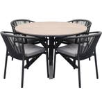 Quincy Apollo dining tuinset 120xH75 cm rond 5 delig, Tuin en Terras, Tuinsets en Loungesets, Ophalen of Verzenden, Nieuw